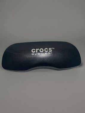 CROCS Black Eyewear Hard Case with White Logo